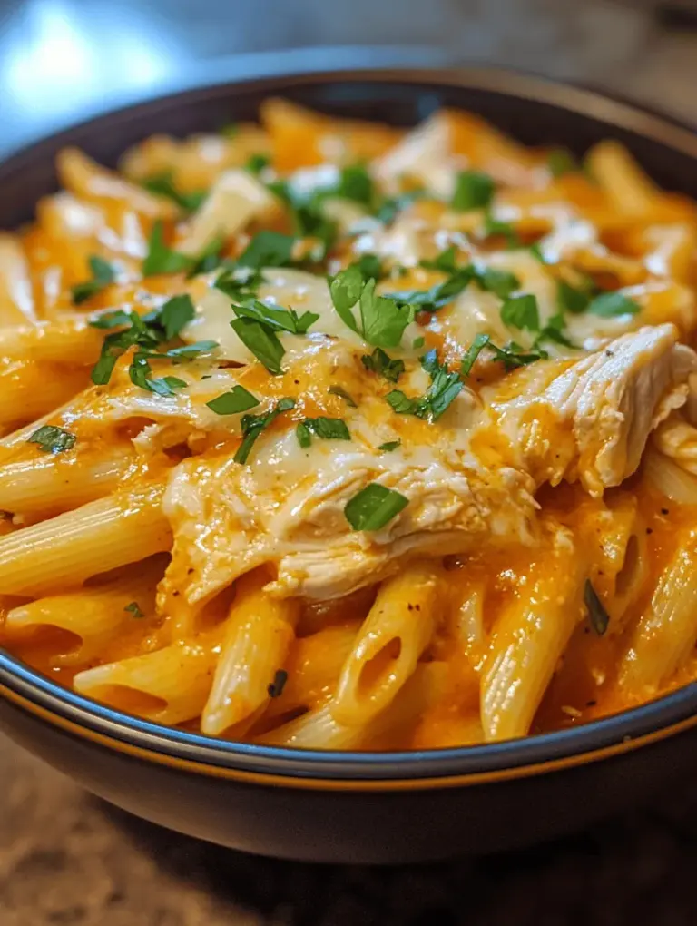 Buffalo Chicken Pasta has quickly become a beloved comfort food, cherished for its delicious fusion of flavors and satisfying creamy texture. This dish combines the classic elements of Buffalo chicken wings—spicy, tangy, and rich—with the heartiness of pasta, creating a dish that pleases both the palate and the appetite. It's a perfect representation of modern culinary trends, where comfort food meets convenience, making it an ideal option for busy weeknights or casual gatherings with family and friends.