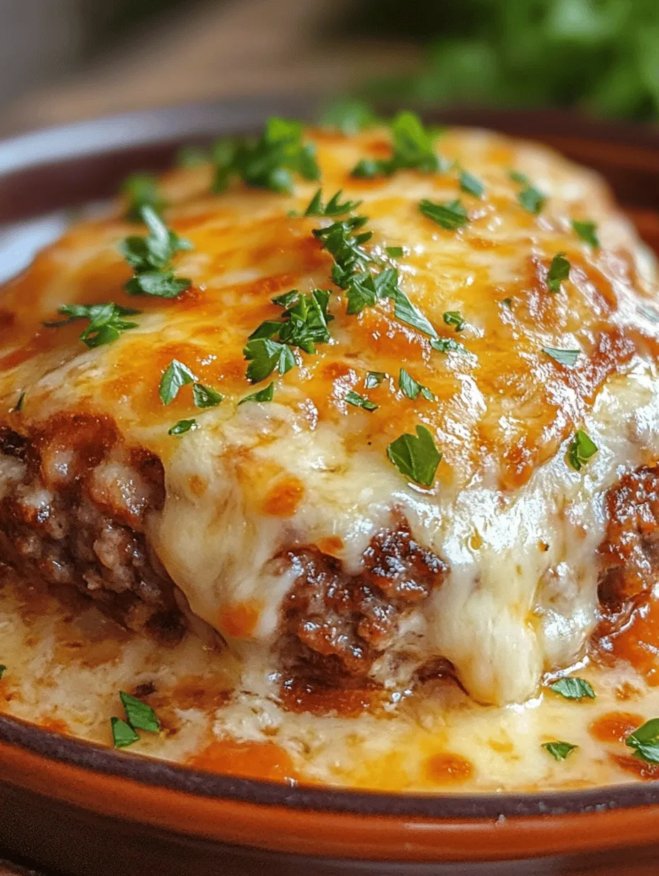 There’s something inherently comforting about a hearty casserole, particularly one that combines classic flavors in a delightful way. The Ultimate Cheesy Loaded Meatloaf Casserole is a dish that encapsulates the warmth of home cooking, making it perfect for family dinners or gatherings with friends. Imagine a rich and savory meatloaf, seasoned to perfection, enveloped in layers of gooey cheese, colorful vegetables, and zesty marinara sauce. This casserole not only satisfies the palate but also fills the kitchen with an inviting aroma that beckons everyone to the dinner table.