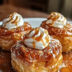 If you’re looking for a dessert that perfectly encapsulates the warmth of home and the joy of gatherings, look no further than Caramel Apple Pie Bombs. This scrumptious treat is an innovative twist on classic apple pie, melding together the delightful flavors of caramel and tender apples, all wrapped in a flaky puff pastry shell. Whether you’re hosting a holiday dinner, planning a cozy evening in with loved ones, or simply craving a sweet indulgence, these Caramel Apple Pie Bombs are sure to impress.