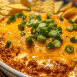 Frito Fiesta Chili Cheese Dip is the ultimate appetizer that combines creamy textures, bold flavors, and a satisfying crunch that everyone loves. This dip is perfect for a wide range of occasions, from vibrant parties and game days to casual family gatherings. Its versatility makes it a go-to recipe for entertaining guests, as it appeals to varied tastes and preferences. Whether you’re hosting a Super Bowl party or a simple get-together, this dip can easily become the star of the show.