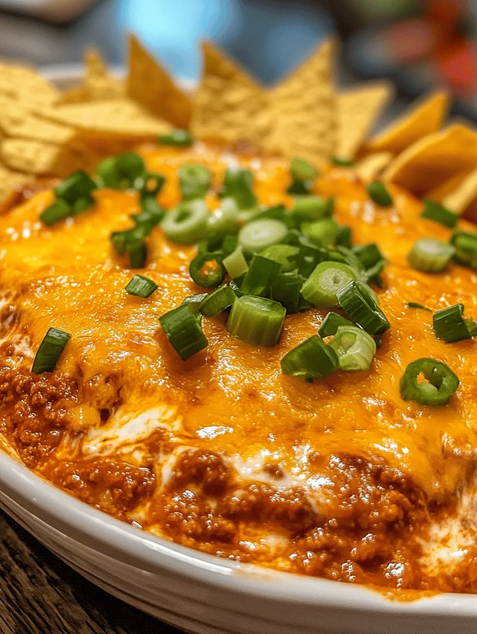 Frito Fiesta Chili Cheese Dip is the ultimate appetizer that combines creamy textures, bold flavors, and a satisfying crunch that everyone loves. This dip is perfect for a wide range of occasions, from vibrant parties and game days to casual family gatherings. Its versatility makes it a go-to recipe for entertaining guests, as it appeals to varied tastes and preferences. Whether you’re hosting a Super Bowl party or a simple get-together, this dip can easily become the star of the show.