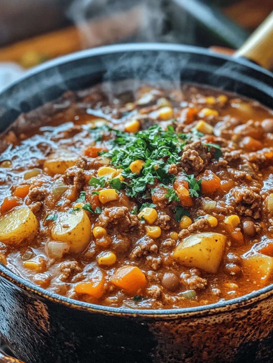 Texas Cowboy Stew is more than just a dish; it’s a celebration of Texan culture and a testament to the hearty cooking traditions that have shaped the Lone Star State. Originating from the rugged lifestyles of early cowboys, this stew is a reflection of the resourcefulness and adaptability of those who roamed the plains. With its roots deeply embedded in Texan history, the stew was often made from whatever ingredients were on hand—meats, beans, and vegetables, all simmered together to create a nourishing meal that could feed a crowd.