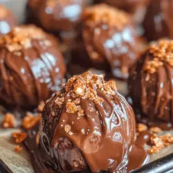 Dive into the delightful world of homemade treats with our Crispy Chocolate Butterfinger Balls recipe. These irresistible bite-sized snacks combine the crunchy and creamy flavor of peanut butter with the iconic taste of Butterfinger candy bars. Perfect for satisfying your sweet tooth or impressing guests at your next gathering, these chocolate-covered delights are sure to be a hit.