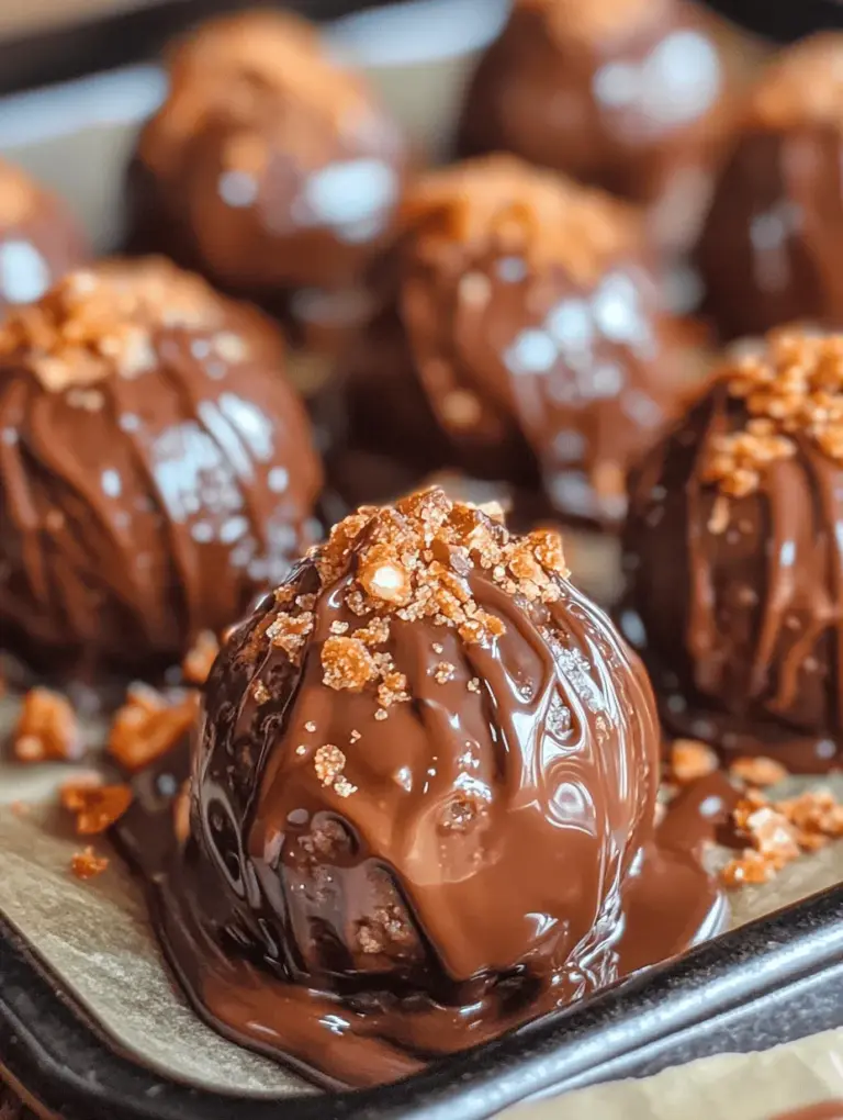 Dive into the delightful world of homemade treats with our Crispy Chocolate Butterfinger Balls recipe. These irresistible bite-sized snacks combine the crunchy and creamy flavor of peanut butter with the iconic taste of Butterfinger candy bars. Perfect for satisfying your sweet tooth or impressing guests at your next gathering, these chocolate-covered delights are sure to be a hit.