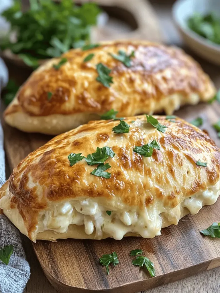 The beauty of Chicken Alfredo Air Fryer Calzones lies not just in their crispy exterior, but in the delightful combination of ingredients that create a creamy, rich filling. Below, we will explore each component, emphasizing their roles and how they contribute to the overall flavor of the calzones.