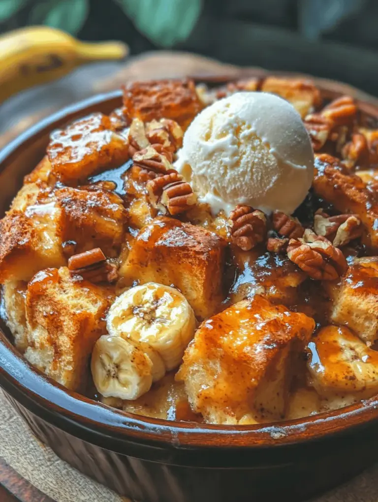 Indulging in a rich and comforting dessert is one of life’s simple pleasures, and the Bananas Foster Bread Pudding Delight stands out as a perfect fusion of classic flavors. This delightful dessert combines the timeless appeal of bread pudding with the tropical sweetness of ripe bananas and a luscious sauce reminiscent of the famous Bananas Foster. Not only does it cater to the sweet tooth of adults, but it also charms children, making it an ideal treat for family gatherings, holiday celebrations, or cozy nights in.