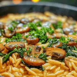 In the world of comforting pasta dishes, few recipes can rival the delightful combination of spinach and mushrooms nestled within tender orzo. The "Spinach Mushroom Orzo Delight" is not only a feast for the senses but also a wholesome meal that's perfect for any time of the year. This creamy dish brings together earthy flavors and vibrant colors, making it a visually appealing option for family dinners or casual gatherings with friends. What sets this dish apart is its balance of taste and nutrition, allowing you to indulge without the guilt.