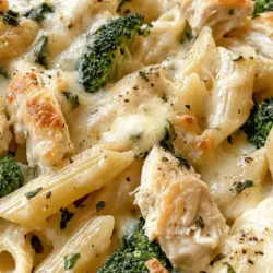 Garlic Parmesan Chicken Pasta Bake is the epitome of comfort food, perfect for families and gatherings alike. This dish combines tender pasta, succulent chicken, and a medley of fresh vegetables, all enveloped in a creamy, savory sauce topped with golden, melted cheese. It’s not just a meal; it's a warm hug on a plate that brings everyone together around the dinner table.