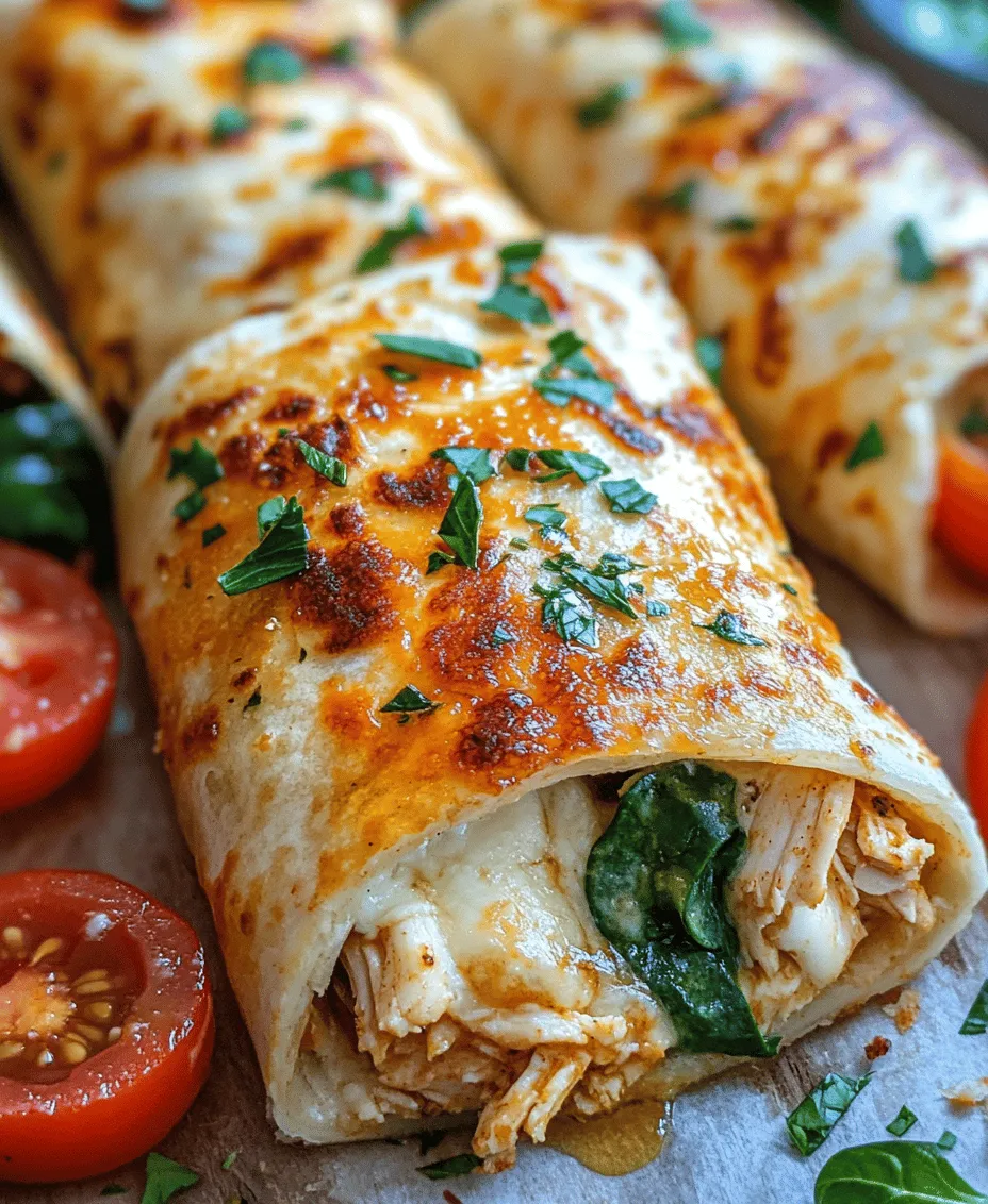 In recent years, wraps have surged in popularity as a versatile and convenient meal option, capturing the hearts and appetites of food enthusiasts around the globe. These delectable creations are not only easy to prepare but also allow for endless variations, catering to different tastes and dietary preferences. One such mouthwatering variation is the Cheesy Garlic Chicken Wraps, a dish that seamlessly combines succulent chicken with the savory goodness of cheese and the aromatic allure of garlic. This recipe stands out as a satisfying, easy-to-make meal, perfect for weeknight dinners, picnics, or even meal prep.