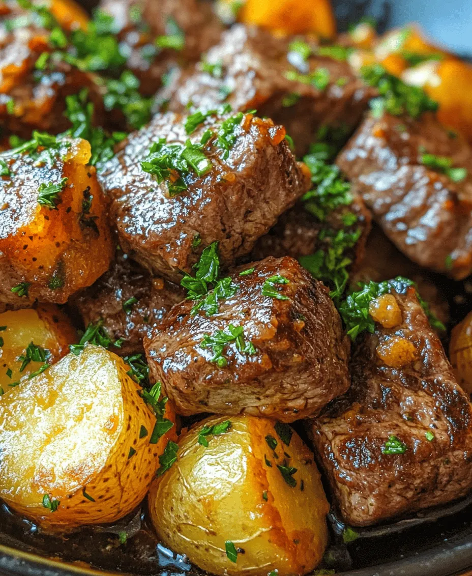 If you're looking for a dish that combines tenderness, rich flavors, and satisfying textures, look no further than Sizzling Garlic Butter Steak Bites and Potatoes. This mouthwatering recipe seamlessly marries succulent steak bites with crispy, golden potatoes, all enveloped in a lush garlic butter sauce that elevates every bite. Whether you’re planning a cozy weeknight dinner, a special occasion, or a gathering with friends and family, this dish is versatile enough to impress any crowd.