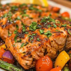 If you're searching for a delicious, wholesome meal that can be prepared quickly and requires minimal cleanup, look no further than the zesty sheet pan lemon garlic salmon and veggies. This dish embodies the essence of modern cooking, where flavor, nutrition, and convenience come together effortlessly. With the bright notes of lemon, the richness of salmon, and a medley of colorful vegetables, this recipe not only tantalizes the taste buds but also promotes a healthy lifestyle—perfect for busy individuals and families.