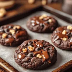 Brownie Bliss Cookies are the epitome of culinary creativity, combining two beloved desserts into one extraordinary treat. The texture of these cookies is a harmonious blend of fudgy and chewy, reminiscent of a classic brownie, while still offering the satisfying crunch of a cookie. When you bite into a Brownie Bliss Cookie, you experience a delightful contrast: the exterior is slightly crisp, while the interior is soft and gooey, providing an indulgent experience that keeps you reaching for more.