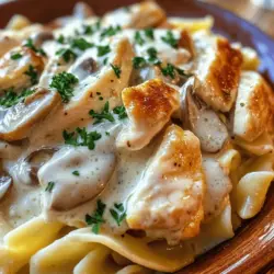 Chicken Stroganoff is a beloved comfort dish that has earned its place in kitchens around the world. With its rich, creamy sauce and tender pieces of chicken, it evokes feelings of warmth and nostalgia, making it a favorite for family dinners. The origins of Stroganoff date back to 19th-century Russia, where it was traditionally prepared with beef. However, as culinary traditions evolved, variations emerged, and Chicken Stroganoff quickly became a staple for those seeking a lighter, yet equally satisfying, meal.