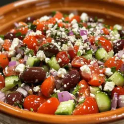 Discover the vibrant and refreshing flavors of the Mediterranean with this easy Greek Salad recipe. Perfect for warm weather gatherings or as a light meal, this salad is not only quick to prepare but also packed with nutrients. Featuring fresh vegetables, briny Kalamata olives, and creamy feta cheese, each bite is a celebration of wholesome ingredients. In this article, we will explore the origins of Greek Salad, its health benefits, and provide a detailed guide on how to create this delightful dish.