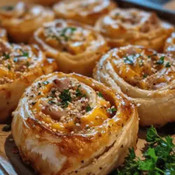 If you’re on the lookout for a quick, delicious, and versatile snack or appetizer, then Cheesy Ham Delight Pinwheels are about to become your new favorite! These delightful treats are perfect for any occasion, whether it’s a casual get-together, a game day snack, or a fancy holiday party. The combination of savory ham, creamy cheese, and the flaky goodness of puff pastry makes these pinwheels irresistible.