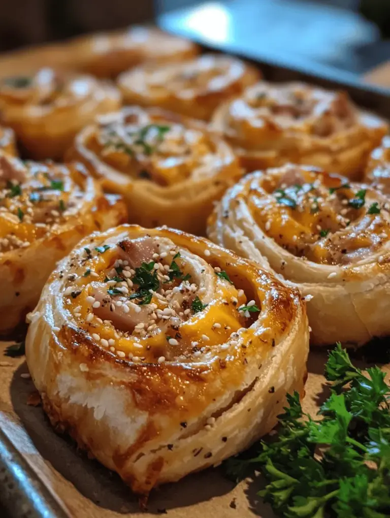 If you’re on the lookout for a quick, delicious, and versatile snack or appetizer, then Cheesy Ham Delight Pinwheels are about to become your new favorite! These delightful treats are perfect for any occasion, whether it’s a casual get-together, a game day snack, or a fancy holiday party. The combination of savory ham, creamy cheese, and the flaky goodness of puff pastry makes these pinwheels irresistible.