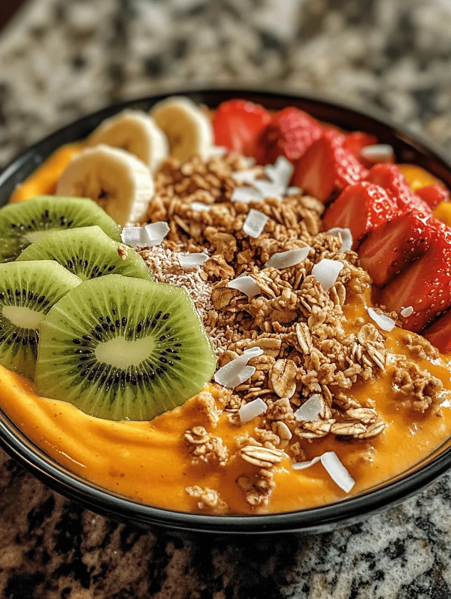 Smoothie bowls have surged in popularity in recent years, becoming a beloved choice for breakfast and snacks alike. These vibrant, nutrient-dense bowls offer a delicious way to indulge in fruits and other wholesome ingredients. One standout option is the Creamy Mango Smoothie Bowl, which not only tantalizes the taste buds with its tropical flavors but also packs a punch when it comes to health benefits. Whether you're looking for a refreshing start to your day or a mid-afternoon pick-me-up, this smoothie bowl is the perfect answer.