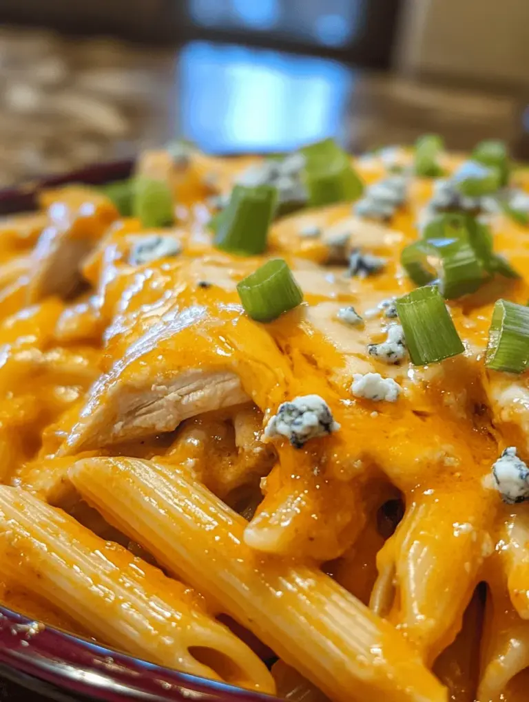 If you're on the hunt for a dish that perfectly marries the bold flavors of buffalo sauce with comforting pasta, look no further than Spicy Buffalo Chicken Pasta. This recipe is a delightful fusion that tantalizes the taste buds with a spicy kick while also delivering a creamy richness that can satisfy any comfort food craving. Whether you're preparing a quick weeknight dinner or impressing guests at a gathering, this dish can be the star of the show.