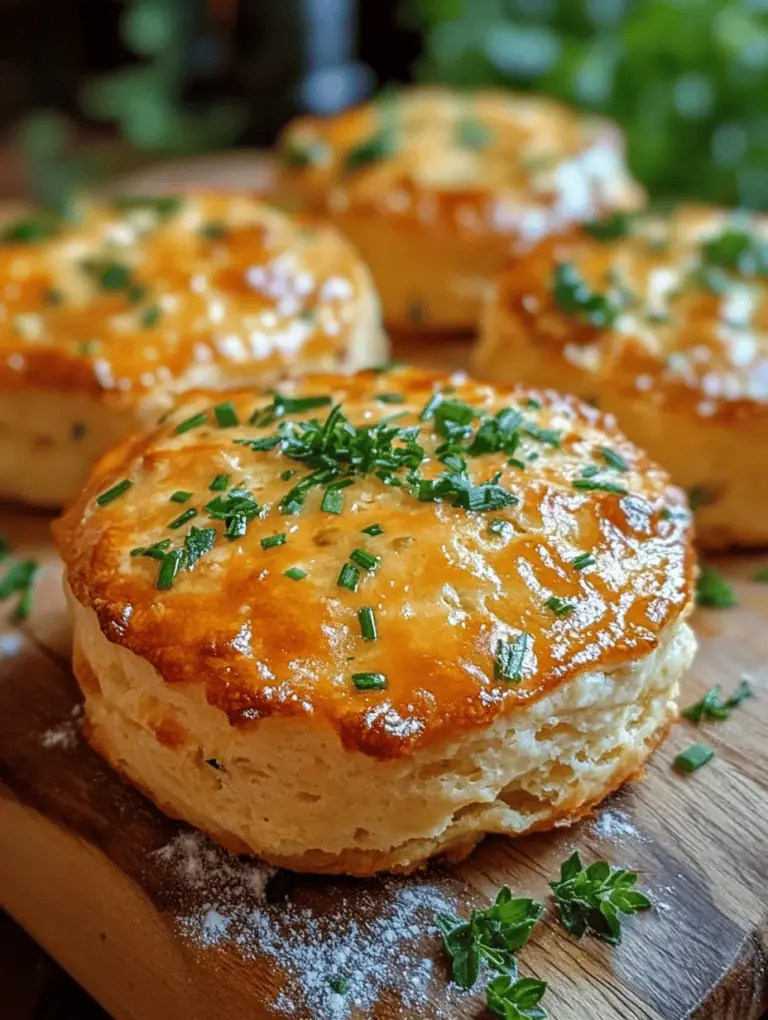 Savory scones offer a delightful twist on the traditional baked good, showcasing their versatility across various meals. Whether enjoyed as a hearty breakfast, a delightful afternoon snack, or a satisfying accompaniment to soups and salads, these scones are a culinary gem. The unique blend of fresh herbs and rich cheese in this recipe elevates the flavor profile, making them an irresistible addition to any table. Homemade savory scones not only provide a warm, comforting treat but also fill your kitchen with an inviting aroma that makes it hard to resist a taste even before they’re fully baked.