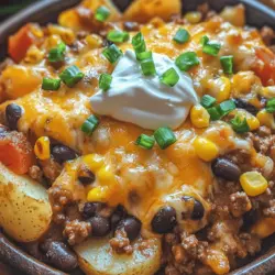 At the heart of the Hearty Slow Cooker Cowboy Casserole lies a thoughtful selection of ingredients that contribute not only to the flavor but also to the nutritional value of the dish. Let’s explore the primary components and how they work together to create a mouthwatering meal.