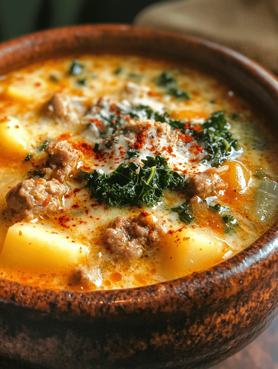 Zuppa Toscana, a beloved staple at Olive Garden, has captured the hearts and taste buds of many. This hearty Italian soup, known for its rich flavors and comforting warmth, combines simple ingredients to create a dish that feels indulgent yet wholesome. With its origins rooted in rustic Italian cuisine, Zuppa Toscana offers a delightful blend of savory sausage, tender potatoes, and vibrant kale, all enveloped in a creamy broth. It’s no wonder that this soup is a favorite among diners and home cooks alike.