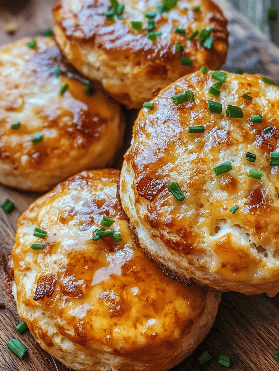 When it comes to comfort food, few things can rival the warmth and satisfaction of freshly baked biscuits. Enter the Maple Bacon Cheddar Biscuits—an innovative twist on the classic recipe that takes your taste buds on a delightful journey. This dish artfully combines savory and sweet elements, making it a perfect choice for breakfast, brunch, or as an enticing side dish. Imagine biting into a warm, flaky biscuit infused with the rich flavors of sharp cheddar cheese, crispy bacon, and a hint of pure maple syrup. Each bite is a harmonious blend of textures and tastes that will leave you craving more.