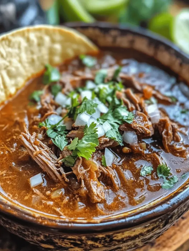 Birria is not just a dish; it is a culinary experience steeped in tradition and rich with cultural significance. Originating from the beautiful state of Jalisco, Mexico, birria has become a beloved staple across the country and beyond. Traditionally made with goat meat, this savory stew has evolved over the years to include various proteins such as beef and lamb, adapting to local tastes and ingredient availability. The heart of birria lies in its deep, complex flavors, which are achieved through a careful balance of spices, aromatics, and slow-cooking techniques.