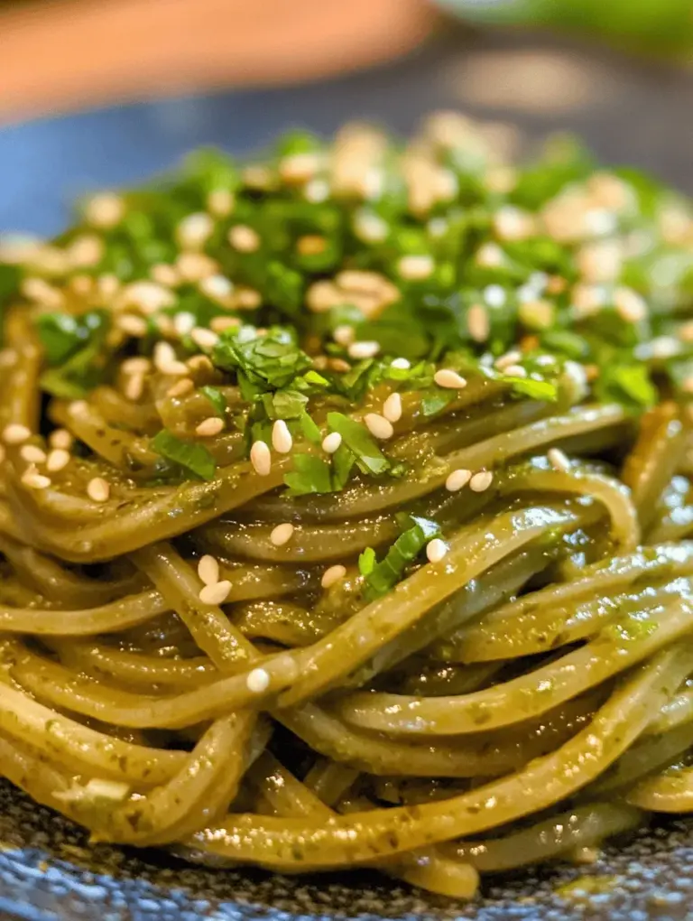 Garlic Sesame Noodles have become a staple for those seeking a quick yet satisfying meal that bursts with flavor. This dish is not only easy to prepare but also delivers an incredible combination of savory and nutty tastes that tantalize the palate. The growing trend of Asian cuisine in home cooking reflects a desire for dishes that are both delicious and nutritious, and Garlic Sesame Noodles fit this bill perfectly. Whether you’re a busy professional, a student juggling schedules, or a parent looking for a healthy dinner option, this recipe can be your go-to solution, presenting a delightful balance between taste and convenience.