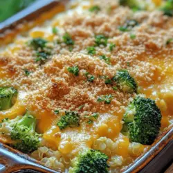 In the realm of comfort food, casseroles reign supreme, combining convenience, flavor, and nutrition into one delightful dish. One casserole that has recently captured the hearts of health-conscious individuals and families alike is the Broccoli Bliss Casserole. This dish not only celebrates the vibrant, earthy flavor of broccoli but also takes it a step further by incorporating quinoa, making it a wholesome choice that is as delicious as it is nutritious.