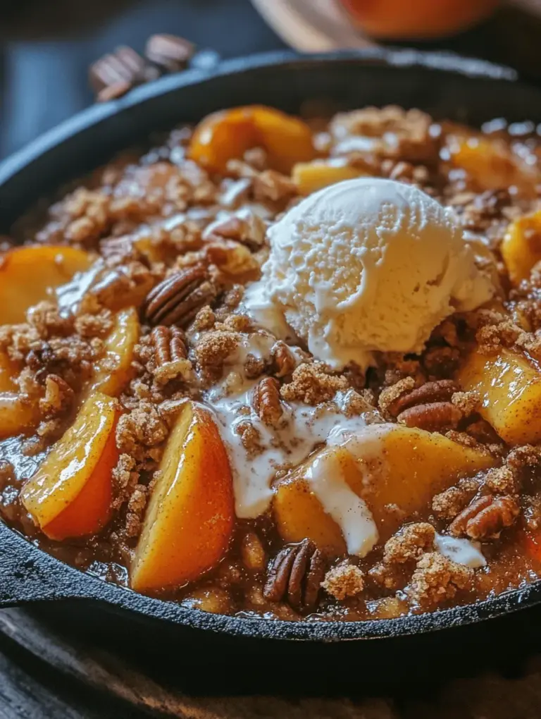 As the warm summer sun bathes the landscape in golden hues, there’s nothing quite as refreshing and satisfying as a luscious peach dessert. Known for their sweet, juicy flesh and vibrant color, peaches become a beloved feature in countless summer recipes. Among the myriad of peach-infused delights, the One-Pan Peach Crisp stands out as a simple yet indulgent dessert that captures the essence of the season. This easy-to-prepare dish not only highlights the natural sweetness of ripe peaches but also boasts minimal cleanup, making it the perfect sweet ending to any summer gathering.