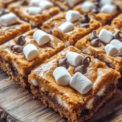 To truly appreciate S'mores Cookie Bars, it’s essential to understand their origins and the classic elements that make up this beloved treat. The history of s'mores dates back to the early 20th century, with the first recorded recipe appearing in a Girl Scouts manual in 1927. Originally enjoyed around campfires, s'mores quickly became a staple of outdoor gatherings, cherished for their simplicity and the way they effortlessly evoke a sense of adventure and camaraderie.