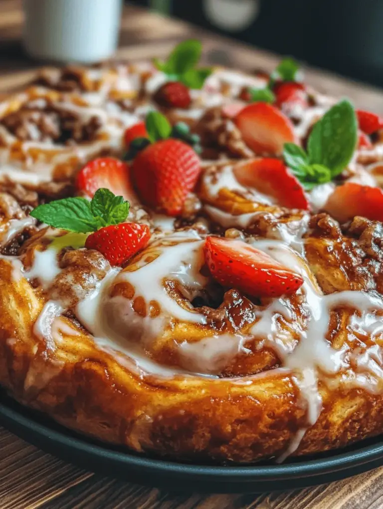 The delightful fusion of flavors in Strawberry Cheesecake Cinnamon Rolls has taken the culinary world by storm, offering a sweet twist to traditional cinnamon rolls. Imagine soft, fluffy dough rolled with a luscious cheesecake filling and swirled with the sweetness of strawberries, all enhanced by a hint of cinnamon. This recipe is perfect for those who want to elevate their breakfast game or indulge in a dessert that feels both comforting and sophisticated.