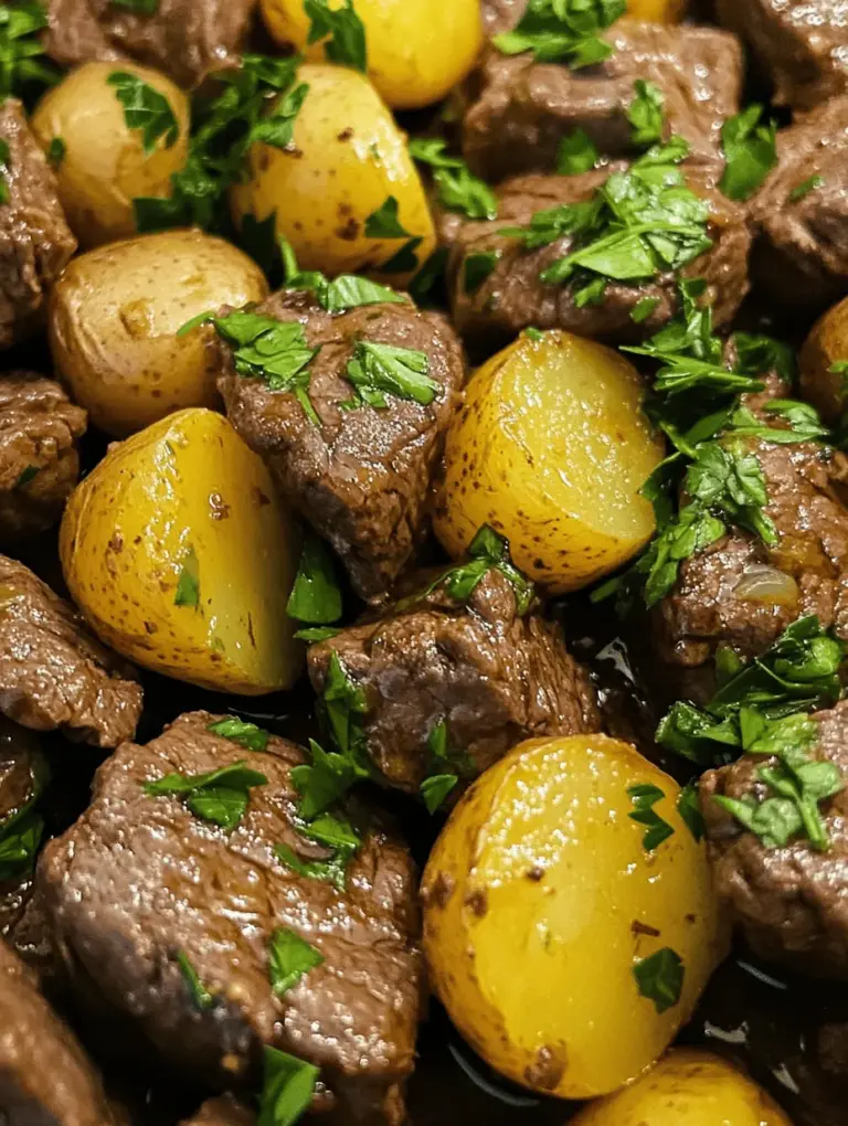 If you’re seeking a warm, hearty meal that practically prepares itself, look no further than the Slow Cooker Garlic Butter Beef Bites & Potatoes. This dish combines tender chunks of beef, creamy baby potatoes, and a rich garlic butter sauce, creating a comforting symphony of flavors that will warm your heart and satisfy your palate. Perfect for busy weeknights or family gatherings, this recipe embodies the essence of slow cooking—allowing the ingredients to meld together beautifully over time, resulting in a dish that is both rich and satisfying.