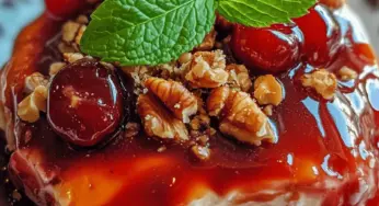 Classic Cherry Delight: A Nostalgic Summer Dessert
