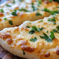 Cheesy Bliss Bread is a delightful comfort food that brings warmth and joy to any table. Imagine a loaf of bread, soft and fluffy, infused with the rich flavors of melted cheese and aromatic herbs. This recipe captivates the senses and transforms ordinary gatherings into extraordinary culinary experiences. Homemade bread has a special charm; the process of kneading, rising, and baking fills the kitchen with irresistible aromas that evoke a sense of nostalgia and togetherness. Whether it’s a family dinner, a potluck gathering, or a cozy night in, Cheesy Bliss Bread is the perfect accompaniment, ensuring that every bite is a delightful celebration of flavor.