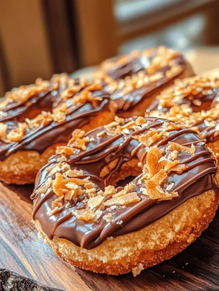 Samoas cookies, also known as Caramel deLites, have captured the hearts and taste buds of cookie aficionados everywhere. These delightful treats, characterized by their rich chocolate coating, chewy caramel, and toasted coconut, are a quintessential part of many childhoods and a staple of cookie season. There’s something inherently nostalgic about these cookies that evokes warm memories of selling and buying Girl Scout cookies, making them a beloved indulgence for many.