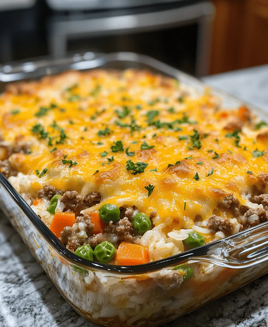 In the world of home cooking, few things can compete with the heartwarming embrace of comfort food. Whether it’s a chilly evening or a busy weeknight, the allure of a steaming dish that brings families together is undeniable. Among the myriad of comforting options, the Cheesy Ground Beef and Rice Casserole stands out as a quintessential dish that perfectly embodies the essence of family meals. This casserole is not just a dish; it’s a celebration of flavors and textures that come together to create a satisfying experience for both the cook and the diners.