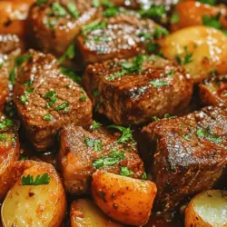 To create a truly memorable Sizzling Garlic Butter Steak and Potatoes Skillet, it’s essential to choose high-quality ingredients that complement each other beautifully. Here’s a breakdown of the key components that make this dish so irresistible.