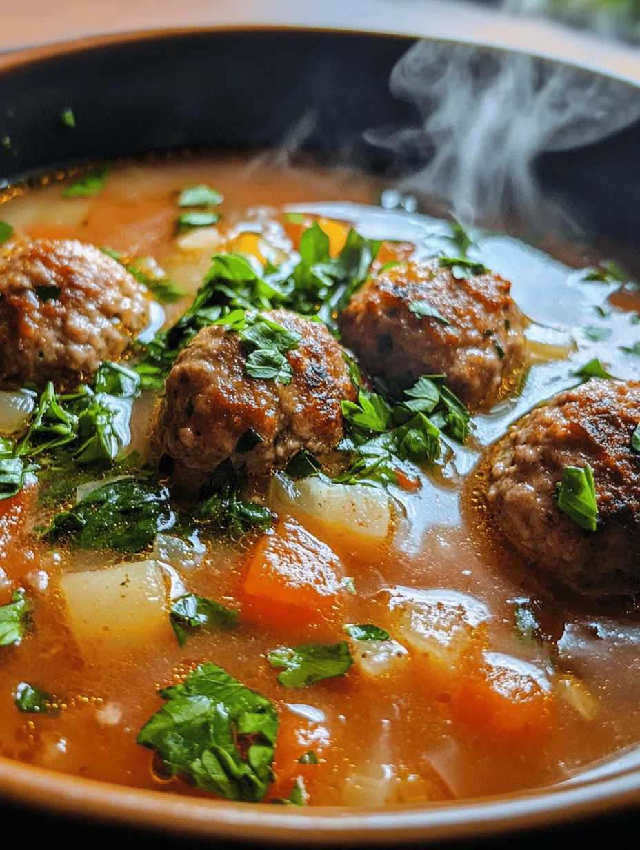 As the temperatures drop and the days grow shorter, there's nothing quite like a hearty bowl of soup to warm the soul. Among the myriad of comforting recipes that grace our kitchens during the colder months, Savory Meatball Delight Soup stands out as a beloved favorite. This dish not only delivers a robust flavor profile but also serves as a nourishing meal that can easily bring families together around the dinner table.