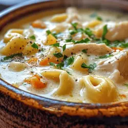 The foundation of any great recipe lies in its ingredients. The unique combination of flavors and textures in this soup begins with several key components that work harmoniously to create a deliciously creamy dish. Let’s break down each element that contributes to the comforting essence of Creamy Chicken Alfredo Tortellini Soup.