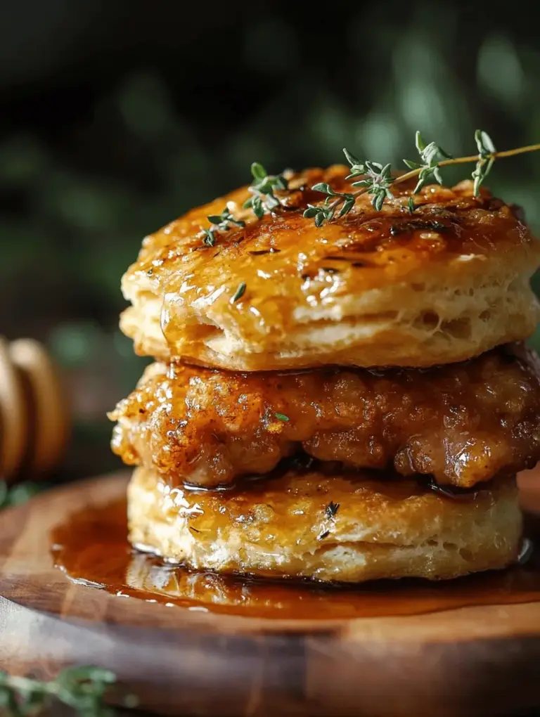 If you're looking to elevate your comfort food game, look no further than Sweet & Spicy Delight: Hot Honey Chicken Biscuits. This recipe combines the warmth and heartiness of freshly baked biscuits with the irresistible flavor of crispy chicken thighs, all drizzled with a sweet and spicy hot honey sauce. The appeal of this dish lies not only in its bold flavor profile but also in its ability to bring family and friends together around the dinner table, evoking feelings of nostalgia and comfort.