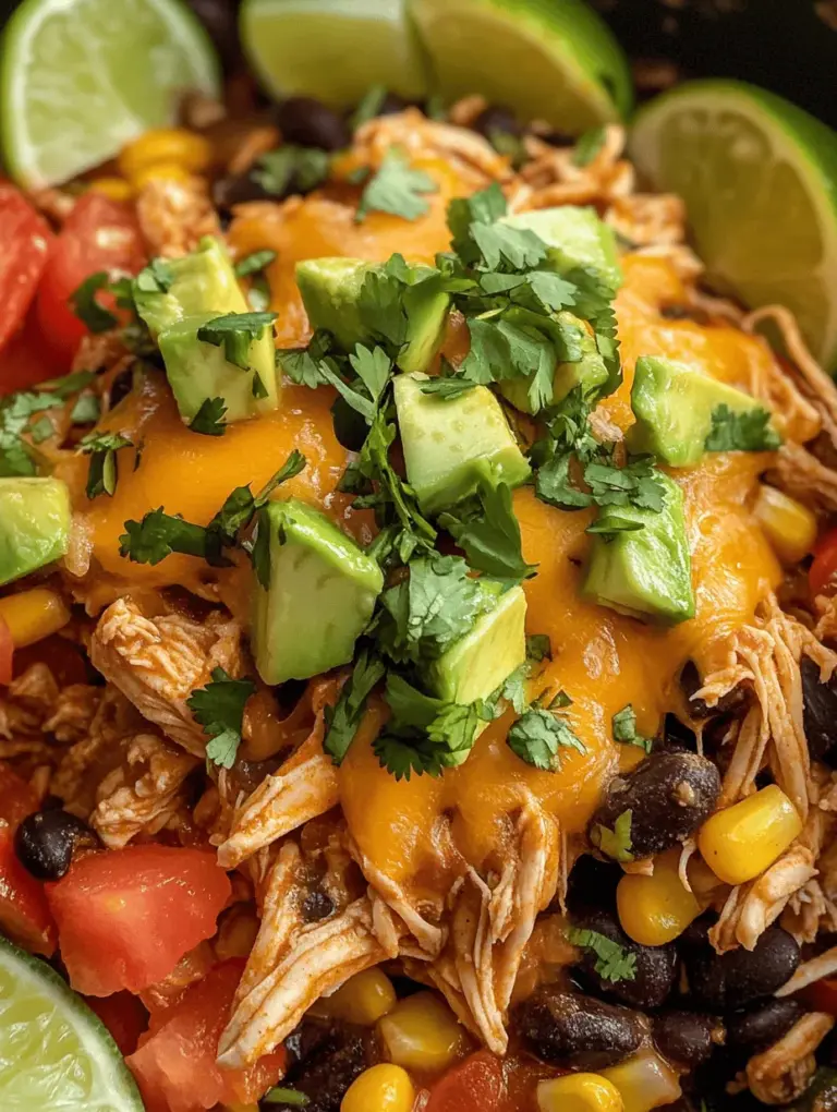 Slow Cooker Fiesta Chicken is a delightful, hearty dish that brings vibrant flavors and nutrition to your dinner table with minimal effort. Perfect for busy weeknights or casual gatherings, this recipe combines tender chicken with black beans, corn, and zesty tomatoes, all simmered to perfection in your slow cooker. Not only is it easy to prepare, but it also allows for a variety of serving options, making it a versatile choice for any meal. As you embark on this culinary journey, you'll discover that this dish is not just about convenience; it's a celebration of flavors and textures that will tantalize your taste buds.