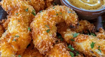 Crispy Chicken Tenders with Honey Mustard Dip