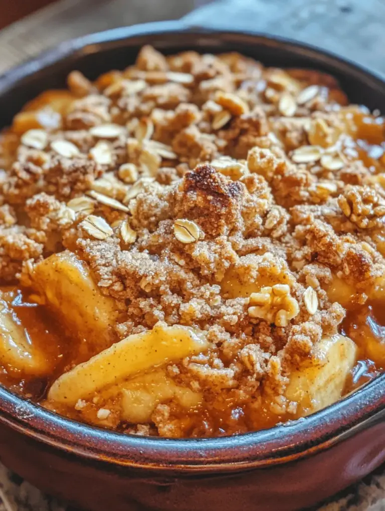 When it comes to comfort food, few desserts can rival the warm, inviting aroma of freshly baked Banana Crumble Bliss. This delightful recipe is a perfect fusion of sweet, ripe bananas and a crunchy crumble topping that will leave your taste buds dancing. Whether enjoyed as a cozy dessert after dinner or a satisfying breakfast treat, this dish is sure to become a favorite in your household.