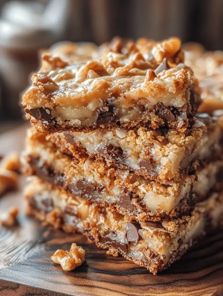 Magic Bars, also known as "Hello Dolly Bars," have a storied history that dates back to the mid-20th century. These treats gained popularity in American kitchens during the 1960s and 1970s, particularly among home bakers looking for simple yet crowd-pleasing desserts. The concept behind Magic Bars is simple: layering a variety of ingredients to create a delicious treat that requires minimal effort.