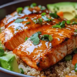 Honey Sriracha Salmon Bowls – A Flavorful and Nutritious Delight