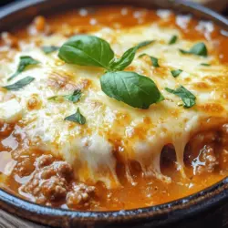 Lasagna soup is the ultimate comfort food, transforming the classic layered Italian dish into a warm, hearty, and soul-satisfying bowl of goodness. Perfect for chilly evenings or busy weeknights, this soup captures the essence of traditional lasagna—think rich tomato sauce, gooey cheese, and flavorful herbs—all in a convenient, easy-to-prepare format.