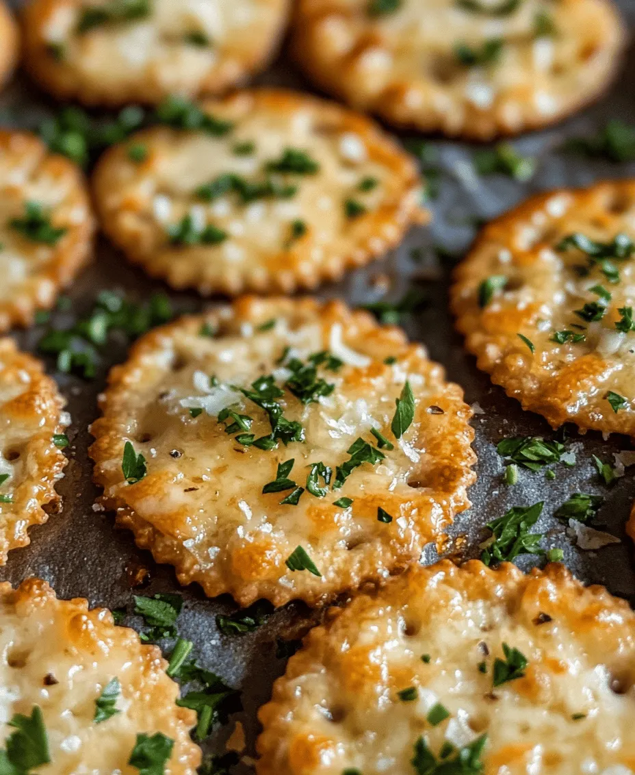 Garlic Ritz Snacks come together using a handful of accessible ingredients, many of which you likely already have in your pantry. This simplicity is one of the recipe's most appealing aspects, making it easy to whip up a batch at a moment's notice. The combination of Ritz crackers, garlic, butter, and Parmesan creates a flavor profile that is both satisfying and addictive, while the quick preparation time ensures that you won’t spend hours in the kitchen.