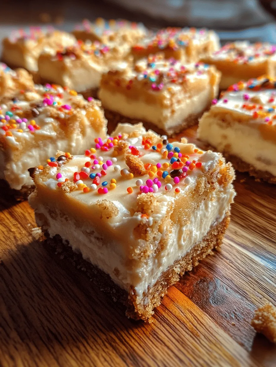 Welcome to the world of Sweet Bliss Sugar Cookie Cheesecake Bars, a delectable dessert that perfectly marries the beloved flavors of classic sugar cookies and rich cheesecake. If you’ve ever found yourself torn between indulging in a soft, chewy cookie or a luscious slice of cheesecake, these bars are the ultimate solution. They bring forth the best of both worlds in a single, irresistible treat.