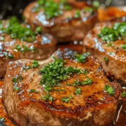 When it comes to pork chops, the type of cut you choose plays a significant role in the final outcome of your dish. There are several cuts to consider, including loin, rib, and shoulder chops. For this recipe, we recommend using bone-in rib chops or center-cut loin chops. Bone-in chops tend to be more flavorful due to the marrow, which enhances the overall taste of the meat. Additionally, they are less prone to drying out during cooking, resulting in a juicier bite.